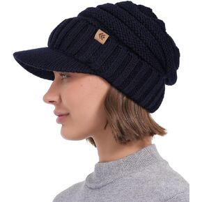 قبعة شتوية للرجال والنساء مع قناع، قبعة صغيرة مبطنة بالصوف الدافئ، قبعة متماسكة سميكة قبعة مترهلة مع حافة in Kuwait