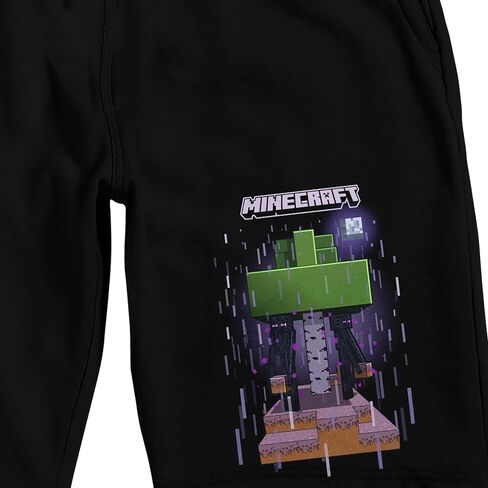 Minecraft Endermen Adult Black Sleep Pajama Shorts in Saudi Arabia