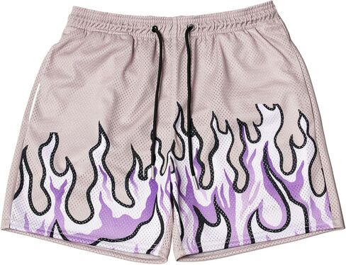 Mens Basketball Athletic Shorts Graphic Casual Streetwear Short Pants in Kuwait