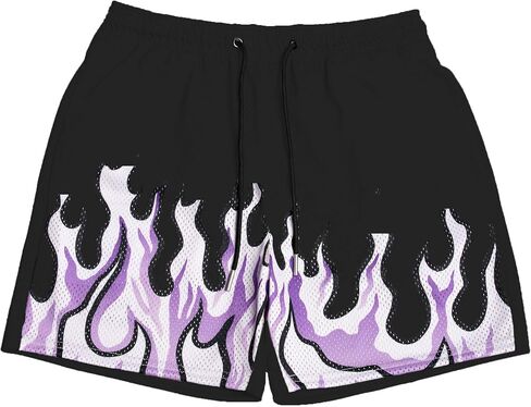 Mens Basketball Athletic Shorts Graphic Casual Streetwear Short Pants in Kuwait
