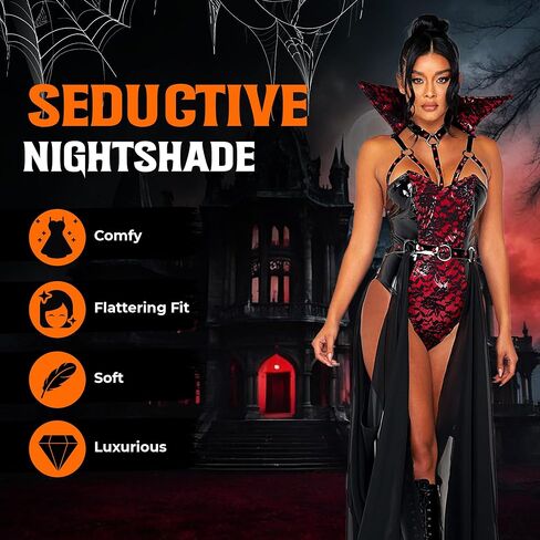 Roma Costume Womens 2pc Piercing Beauty Vampire in Saudi Arabia