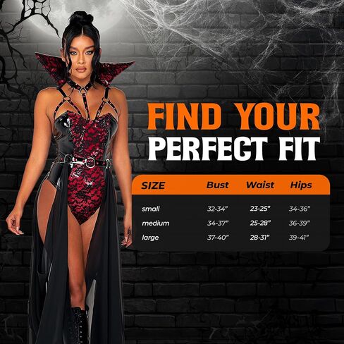 Roma Costume Womens 2pc Piercing Beauty Vampire in Saudi Arabia