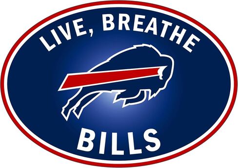 ملصق Siskiyou Sports NFL Buffalo Bills Live-Breath التلقائي، ألوان الفريق، مقاس واحد in Saudi Arabia