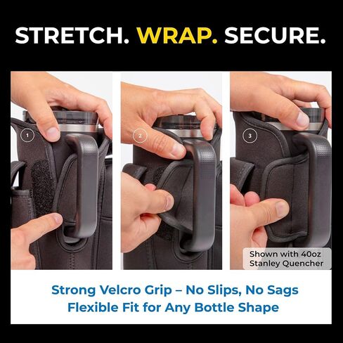 Magnetic Gym Bag for 21–42oz Tumblers — Fits Stanley, Owala & Similar Cups | Hands-Free Bottle Holder with Strong T-Shaped Magnets & Storage Pockets in Saudi Arabia