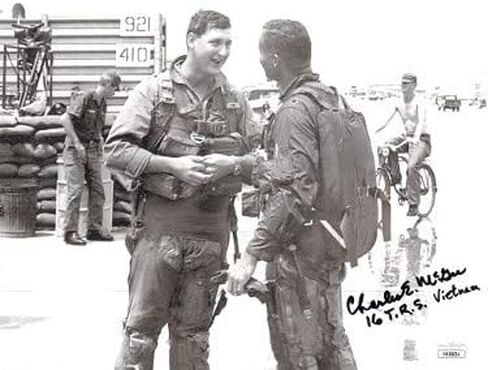 Athlon Sports CTBL-026688 Charles E. McGee Signed 8 x 10 in. Photo - JSA No.HH18634-16 T.R.S Vietnam - Tuskegee Airmen-Red Tails-WWII-Korea in Saudi Arabia