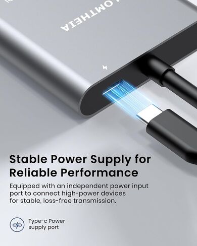 محول HDMI المزدوج لشاشات شاشات تمتد 1 في 2 Out ، USB C إلى HDMI Flitter لجهاز الكمبيوتر المحمول MacBook Pro/Air ، ودعم 4K@30Hz شاشات مزدوجة أو 4K@60Hz شاشة واحدة in Kuwait
