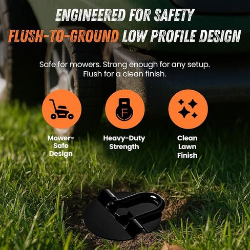 Ground Anchors Pro ، 4 عبوات شديدة التحمل ، مرساة الأرض في ، مرساة مجموعة الأرجوحة ، مرساة الترامبولين هتاف الرياح الشاقة للخيام التخييم ، موانئ السيارات ، مجموعات التأرجح ، الستائر. in Kuwait