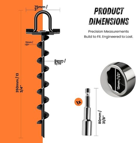 Ground Anchors Pro ، 4 عبوات شديدة التحمل ، مرساة الأرض في ، مرساة مجموعة الأرجوحة ، مرساة الترامبولين هتاف الرياح الشاقة للخيام التخييم ، موانئ السيارات ، مجموعات التأرجح ، الستائر. in Kuwait