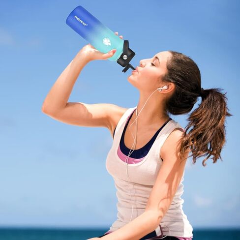 SENDESTAR Spout Lid for Hydroflask Wide Mouth Water Bottle Fits 18 oz 20 oz 32 oz 40 oz 73 oz,Chug Cap Flexible handle Compatible with SENDESTAR, Takeya, Simple Modern, Wide Mouth Water Bottle in Kuwait