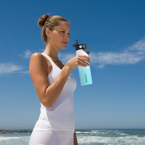 SENDESTAR Spout Lid for Hydroflask Wide Mouth Water Bottle Fits 18 oz 20 oz 32 oz 40 oz 73 oz,Chug Cap Flexible handle Compatible with SENDESTAR, Takeya, Simple Modern, Wide Mouth Water Bottle in Kuwait