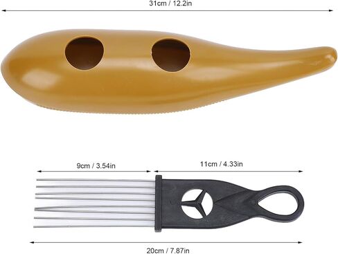 Acouto Fish Shaped Stainless Steel Guiro Latin Percussion Instrument with Scraper for Unique Sound Performance in Saudi Arabia