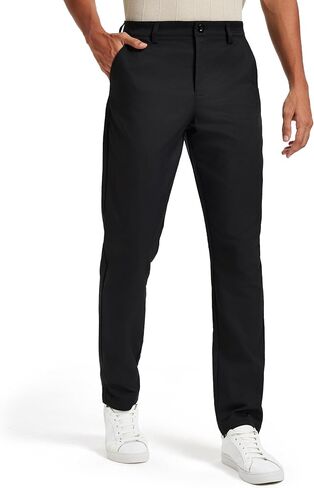 Men's Classic Fit Stretch Golf & Dress Work Pants 30''/32''/34'' - All-Day Comfort Performance Trousers for Business & Travel in Kuwait
