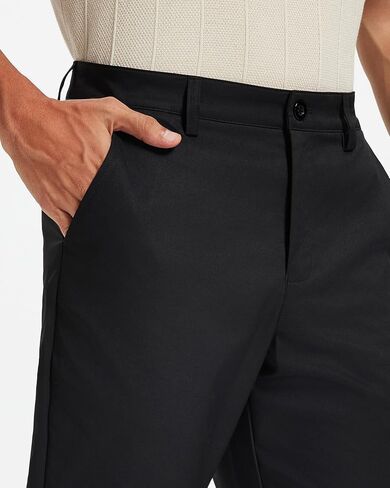 Men's Classic Fit Stretch Golf & Dress Work Pants 30''/32''/34'' - All-Day Comfort Performance Trousers for Business & Travel in Kuwait