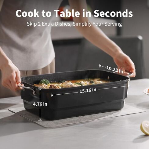 Slow Cooker 10-Quart - PFOA-Free Ceramic Coating, Oven Safe to 450°F | Keep Warm Function for Large Family Gatherings (Includes Silicone Spoon) in Saudi Arabia