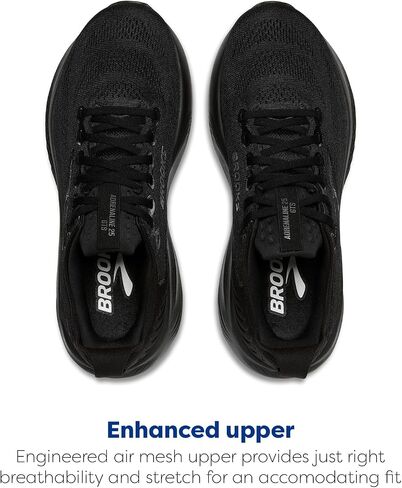 Brooks Men’s Adrenaline GTS 25 Supportive Running & Walking Shoe - Black/Black/Ebony - 12.5 Wide in Saudi Arabia