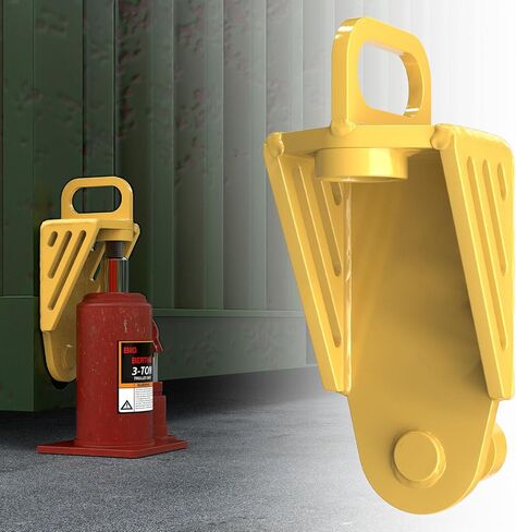 2025 Upgraded Shipping Container Jack Lug, Heavy Duty Shipping Container Booster Lifter with Portable U-Shape Handle, Shipping Container Accessories Attachment(Red) in Kuwait