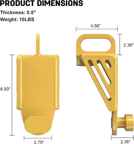 2025 Upgraded Shipping Container Jack Lug, Heavy Duty Shipping Container Booster Lifter with Portable U-Shape Handle, Shipping Container Accessories Attachment(Red) in Kuwait