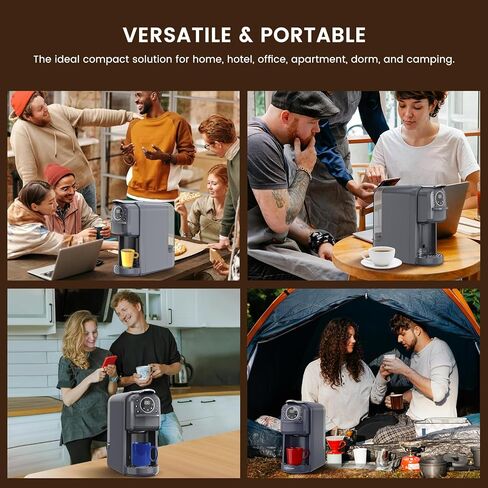 Multi-Captule Espresso 4in1 صانع القهوة ، آلة قهوة واحدة من أجل Nespresso و Dolce Gusto و ESE Pods و Ground Coffee أو Water Hot و Smart & Section في أي مساحة ، 20BAR ، CM-C05A in Kuwait