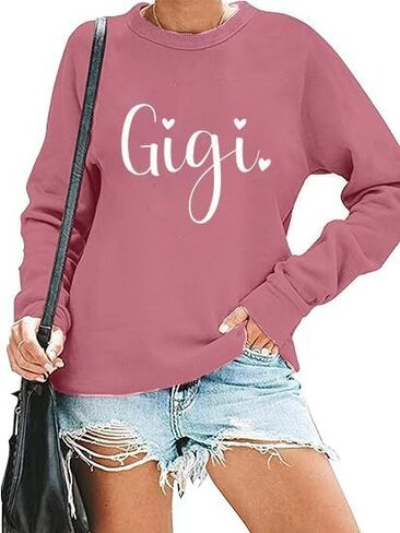 قمصان الجدة للنساء في عصر جدتي الجدة الجدة Gigi Mimi Pullover Spring Top Top Top in Kuwait