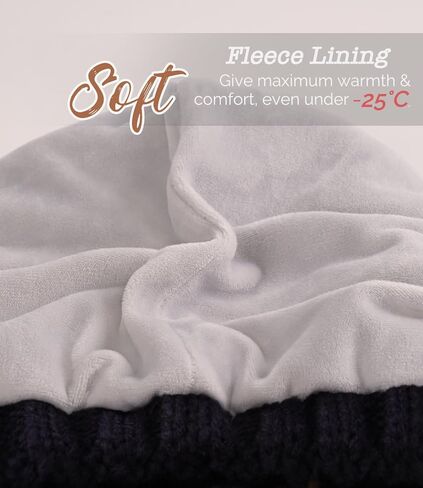 قبعة شتوية للرجال والنساء مع قناع، قبعة صغيرة مبطنة بالصوف الدافئ، قبعة متماسكة سميكة قبعة مترهلة مع حافة in Kuwait