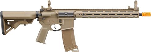 Lancer التكتيكية Gen 3 القابلة للبرمجة Trigger Hellion MLOCK 13 بوصة خفيفة الوزن ومتينة من البوليمر M4 Airsoft MLOK AEG مع بطارية ليبو وشاحن (يتضمن ETU وMOSFET) in Kuwait
