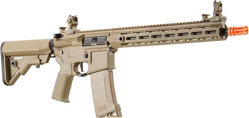 Lancer التكتيكية Gen 3 القابلة للبرمجة Trigger Hellion MLOCK 13 بوصة خفيفة الوزن ومتينة من البوليمر M4 Airsoft MLOK AEG مع بطارية ليبو وشاحن (يتضمن ETU وMOSFET) in Kuwait