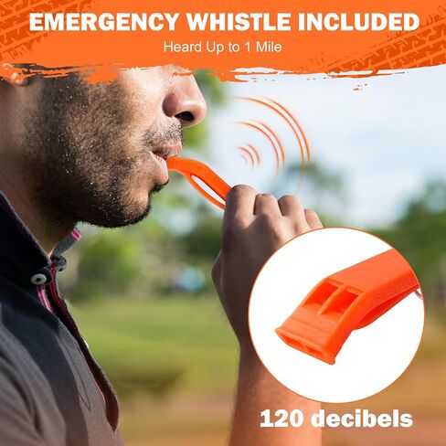 Emergency Survival Tent Life Shelter - 2 Person Mylar Emergency Shelter Tube Tent, All-Weather Protection for Car Outdoor Camping, Hiking, & Survival Kits, Includes Emergency Whistle & Paracord in Saudi Arabia