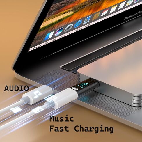 2Pack Lightning Male to USB C محول شحن سماعة الرأس USB C ، [Apple MFI Certified] Type C AUX Aux Audio Outpter Adapter Dongle Dongle for iPhone 14/13/12/18/8/7/plus/pro max/6 ipad in Saudi Arabia