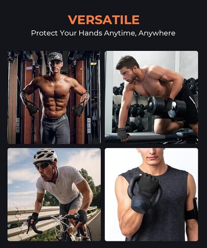 sunnex Gym Gloves for Women & Men - Fingerless Workout for Weightlifting, Lightweight Breathable Fitness for Sports in Saudi Arabia