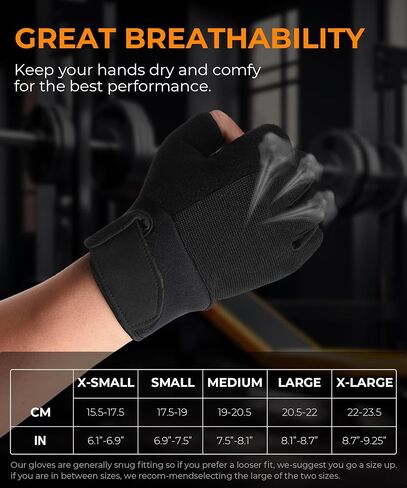 sunnex Gym Gloves for Women & Men - Fingerless Workout for Weightlifting, Lightweight Breathable Fitness for Sports in Saudi Arabia