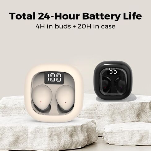 Invisible Mini Earbuds for Work and Sleep, Best for Small Ear Canals, Bluetooth 5.3, 24 Hours Battery Life in Saudi Arabia