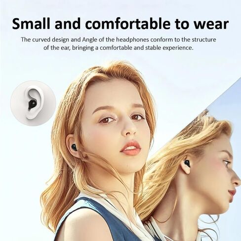 Invisible Mini Earbuds for Work and Sleep, Best for Small Ear Canals, Bluetooth 5.3, 24 Hours Battery Life in Saudi Arabia