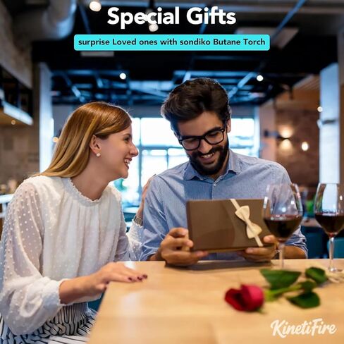 Torch Torch Lighter ، Torch Kithcne القابلة لإعادة التعبئة مع قفل السلامة ، وضع اللهب المستمر ، لهب قابل للتعديل للمطبخ ، اللحام والخبز (غاز البوتان غير مدرج) in Kuwait