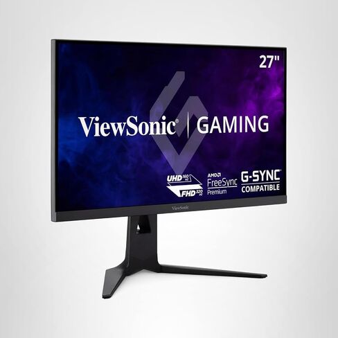 ViewSonic XG275D-4K 27 inch 4K UHD Gaming Monitor مع معدل تحديث قابل للتبديل يصل إلى 320 هرتز ، وقت استجابة 0.5 مللي ثانية ، AMD FreeSync Premium ، Policomics Advanced ، HDMI ، DisplayPort ، و 65W USB-C in Saudi Arabia