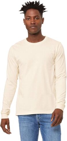 Bella Canvas Men's Jersey Long-Sleeve T-Shirt, XL, Red in Kuwait