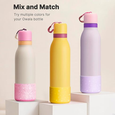 Silicone Boot for 24 oz & 18 oz Owala FreeSip Twist Water Bottle, Anti-Slip Protective Sleeve Bottom for Owala FreeSip Twist Insulated Stainless Steel Water Bottle in Saudi Arabia