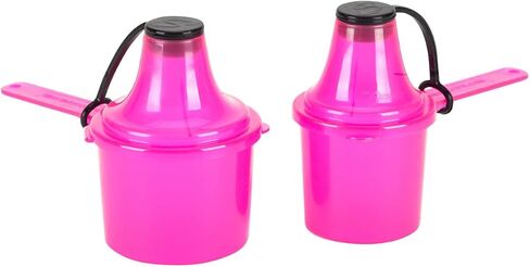 The Scoopie Supplement Container, Scoop, and Funnel System for Pre Workout Powder and Post Workout Protein, Spill Proof Holder Dispenser, Gym and Shaker Bottle Travel Accessory, PACK OF 2, BLACK in Saudi Arabia