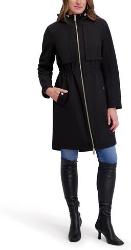 kensie womens Outerwear Hooded Softshell Water Resistant Jacket in Saudi Arabia
