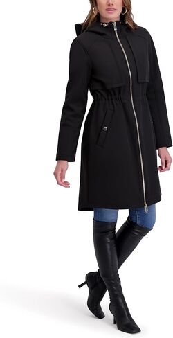kensie womens Outerwear Hooded Softshell Water Resistant Jacket in Saudi Arabia