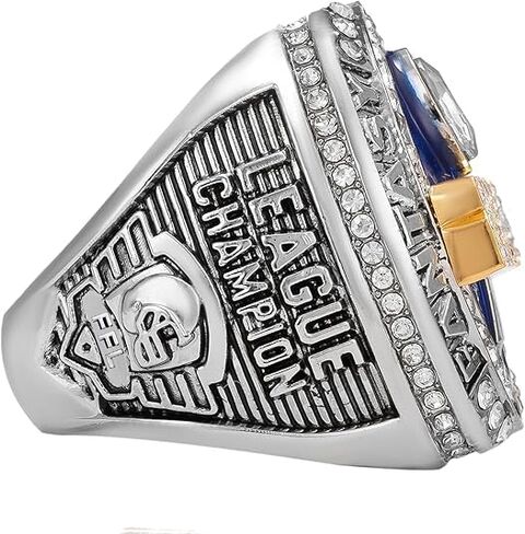 2024 Fantasy Football Ring 2025 with Wooden Box League Champion Trophy Rings Premium Award for Winner in Kuwait