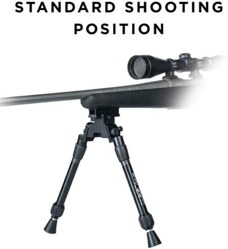 SWAGGER Shooter Series Rifle Bipods، متينة ومرنة وخفيفة الوزن لتثبيت الأرض للصيد وإطلاق النار Bipod Gun Rests، تركيب Picatinny - SFR10 وSEA12 in Kuwait