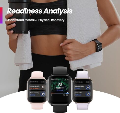 Amazfit Bip 6 Smart Watch 46mm, 14 Day Battery, 1.97" AMOLED Display, GPS & Free Maps, AI, Bluetooth Call & Text, Health, Fitness & Sleep Tracker, 140+ Workout Modes, 5 ATM Water-Resistance (Renewed) in Saudi Arabia