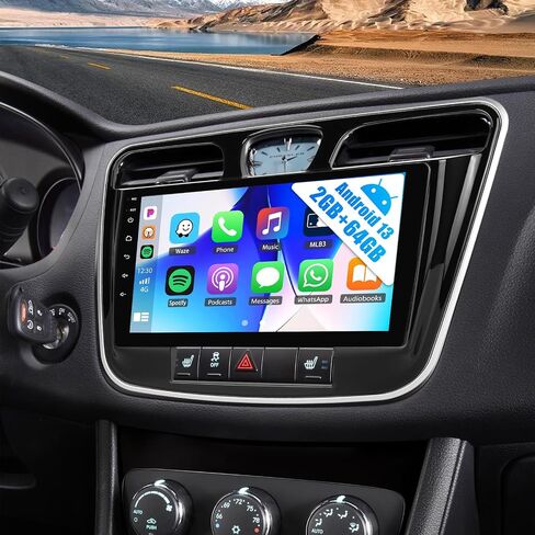 UNITOPSCI 1G+32G Android Car Radio for Chrysler 200 200C 200S 2015-2019, 9 Inch IPS Touchscreen Wireless MirrorLink Car Stereo, Bluetooth/GPS Navigation, WiFi/FM/RDS, Backup Camera/SWC/MIC in Saudi Arabia