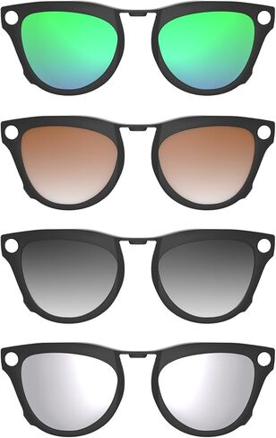2pcs مقطع مستقطب لإكسسوارات Ray-Ban Meta Skyler (RW4010 52-20) ، مقاطع تلون الأسود المتوافقة مع Ray-Ban Meta Skyler تحمي عينيك ، باردة وأزياء (أخضر + رمادي) in Kuwait