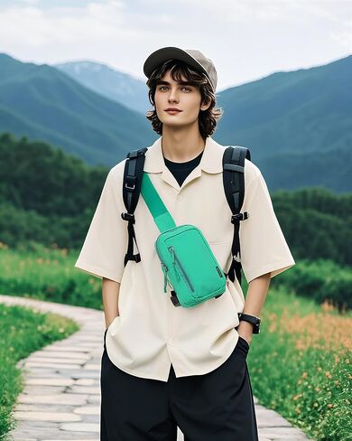Fanny Packs Women Men | Sling Bag Anti Theft Small Phone Bag Mini | Running Sports Travel Gym Daily Commute (Black) in Saudi Arabia