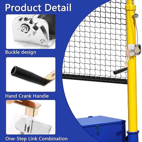 Hand Crank Tensioner,Sports Net Tensioning Winch Hand Crank Accessories for Outdoor Volleyball,Badminton,and Tennis Pole Net in Saudi Arabia