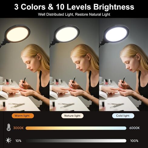 Ring Light For Treaming ، 10 '' 'LED LED Light Light for Desk مع ذراع قابلة للتعديل ، إضاءة مؤتمرات الفيديو لاجتماعات التكبير ، البث المباشر ، منشئ المحتوى ، Tiktok ، YouTube in Kuwait