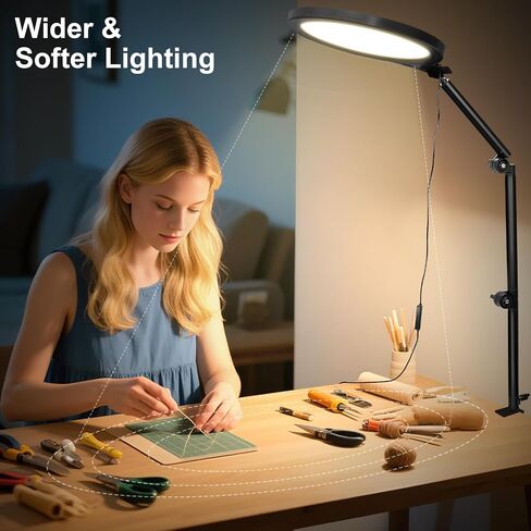 Ring Light For Treaming ، 10 '' 'LED LED Light Light for Desk مع ذراع قابلة للتعديل ، إضاءة مؤتمرات الفيديو لاجتماعات التكبير ، البث المباشر ، منشئ المحتوى ، Tiktok ، YouTube in Kuwait