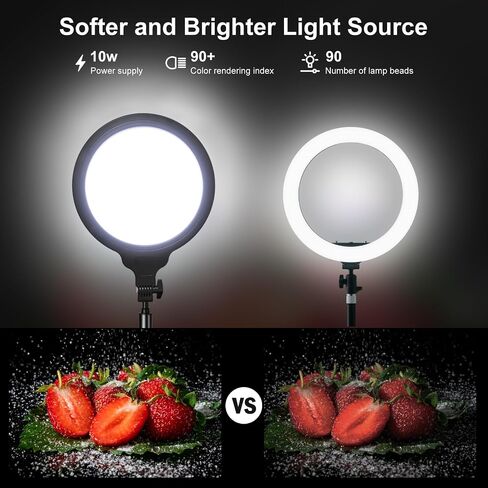 Ring Light For Treaming ، 10 '' 'LED LED Light Light for Desk مع ذراع قابلة للتعديل ، إضاءة مؤتمرات الفيديو لاجتماعات التكبير ، البث المباشر ، منشئ المحتوى ، Tiktok ، YouTube in Kuwait