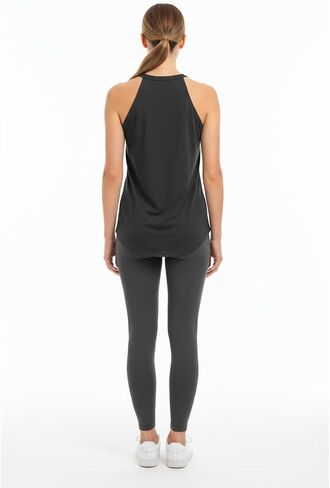 Workin My Puff INTO TUFF Tri Rocker Tank Top - قميص رياضي من القطن للنساء - قميص رياضي مضحك للجري واللياقة البدنية in Kuwait
